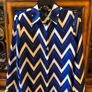 Ralph Lauren silk look blouse